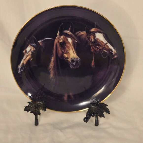 Limited Edition Collectors Plate - 3 Arabian Heads - Entering the Light #F1815